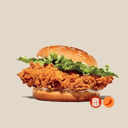 เบอร์เกอร์สะโพกไก่ทอดรสเผ็ด