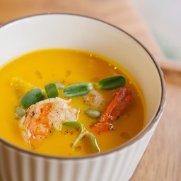 ซุปฟักทอง ซีฟู้ดย่าง