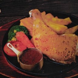 สเต็กไก่กระทะร้อน