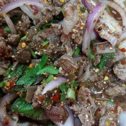 ลาบเนื้อสุก