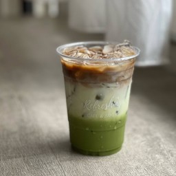 มัทฉะนมกาแฟ เย็น