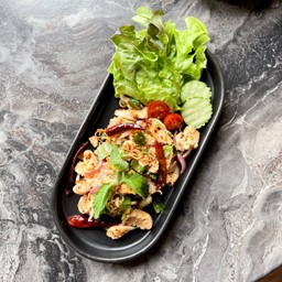 ลาบไก่คั่วแห้ง