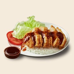 ข้าวไก่ทอดสไปซี่เทริยากิ