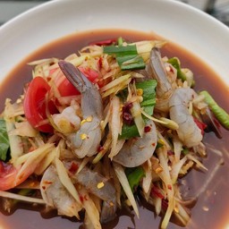 ตำกุ้งสด