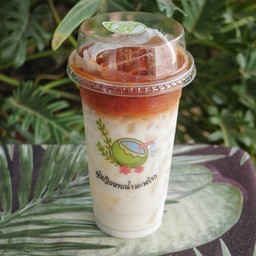 กาแฟ+ชาไทยมะพร้าวนมสดเย็น ขนาด 22 ออนซ์