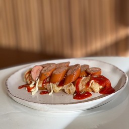 Croffle with Smoked Sausage