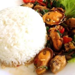 กะเพราหอยแมลงภู่