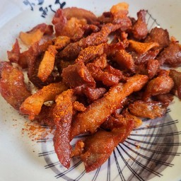 หมูแดดเดียวหม่าล่า เผ็ดชา