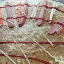 เครปปูอัด+ไส้กรอก