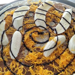 เครปฝอยทอง+กล้วย+ชอค