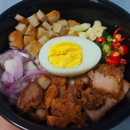 ข้าวขยำหมูทอด (ธรรมดา)