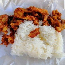 ข้าวเหนียวไก่ทอดกร๊อบกรอบ