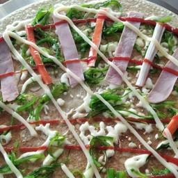 เครปชีส+ยำสาหร่าย+แฮม+ปูอัด