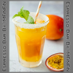 มะม่วง+เสาวรสโซดา [Mango+Passion Soda]