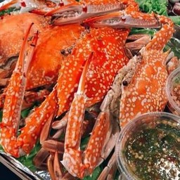 ปูม้า นึ่ง1 กิโลกรัมย+โค้กกระป๋อง