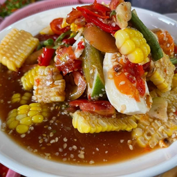 ตำข้าวโพด ไข่เค็ม