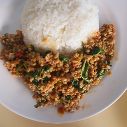 ข้าวกะเพราหมูสับ(110กรัม)