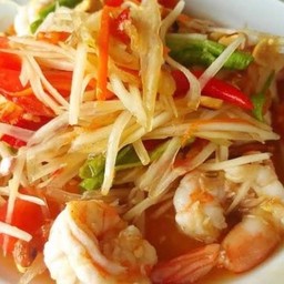 ตำไทยกุ้งสุก