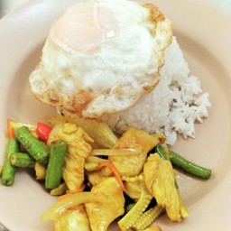 ข้าวไก่ทอดขมิ้น