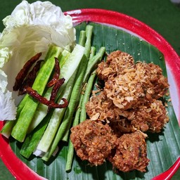 ลาบทอด
