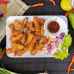หมูสามชั้นทอดเกลือ