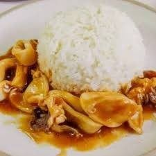 หมึกผัดน้ำมันหอย