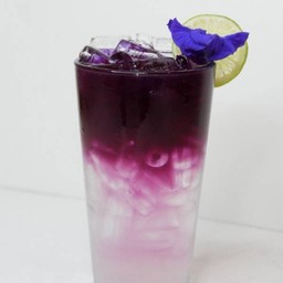 อัญชันน้ำผึ้งมะนาวโซดา