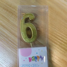เทียนตัวเลข 6
