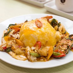 ข้าวไข่ข้นเขียวหวานเนื้อ