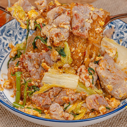 สุกี้เส้นแก้วผัดแห้ง ( ไร้น้ำมัน ไร้น้ำตาล )