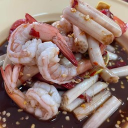 ตำสายบัวกุ้งสุก