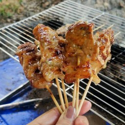 หมูปิ้งสูตรโบราณ Roast pork