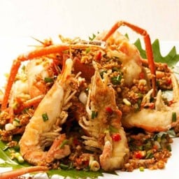 กุ้งก้ามกรามผัดพริกเกลือ (S)