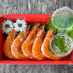 กุ้งอบเกลือ+น้ำจิ้มซีฟู้ด