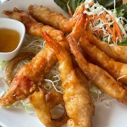 กุ้งชุปแป้งทอด