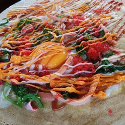 ไข่ดาว ปูอัด ไส้กรอก ยำสาหร่าย ไข่ปลา