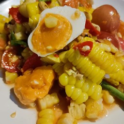 ตำข้าวโพดไข่เค็ม(ไทย)