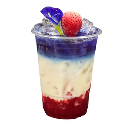 อัญชันนมสด สตรอเบอร์รี่