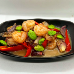 ผัดกะปิสะตอกุ้ง