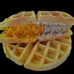 วอฟเฟิลไส้ทะลัก&ขนมไข่สอดไส้ @ตลาดนัดถนนคนเดิน สวนราชา