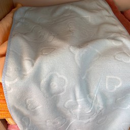 ผ้าเช็ดหน้าสีฟ้า ขนาด 35x75 ซม.