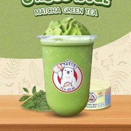 นมหมีปั่นมัทฉะ