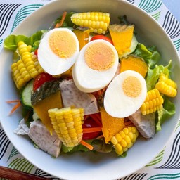 สลัดผักไข่ต้ม 1 ฟอง