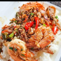 กุ้งคั่วพริกเกลือ