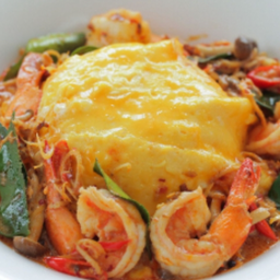 ข้าวไข่ข้น ต้มยำกุ้ง