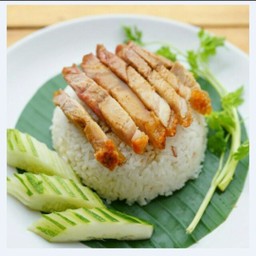 [บ้านบะหมี่สาขา2] ข้าวหมูกรอบ