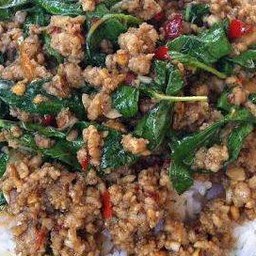 ข้าวกระเพราหมูสับ