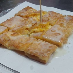 โรตีชีส+ฝอยทอง+ไข่