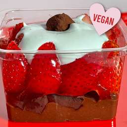 สตรอว์เบอร์รี่โมจิคัพ ( Vegan Strawberry Mochi Cup )