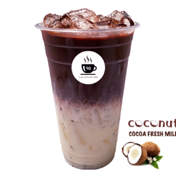 ดาร์กโกโก้พรีเมี่ยม  โคโคนัท ลาเต้ เย็น - ICED PREMIUM COCONUT DARK COCOA LATTE